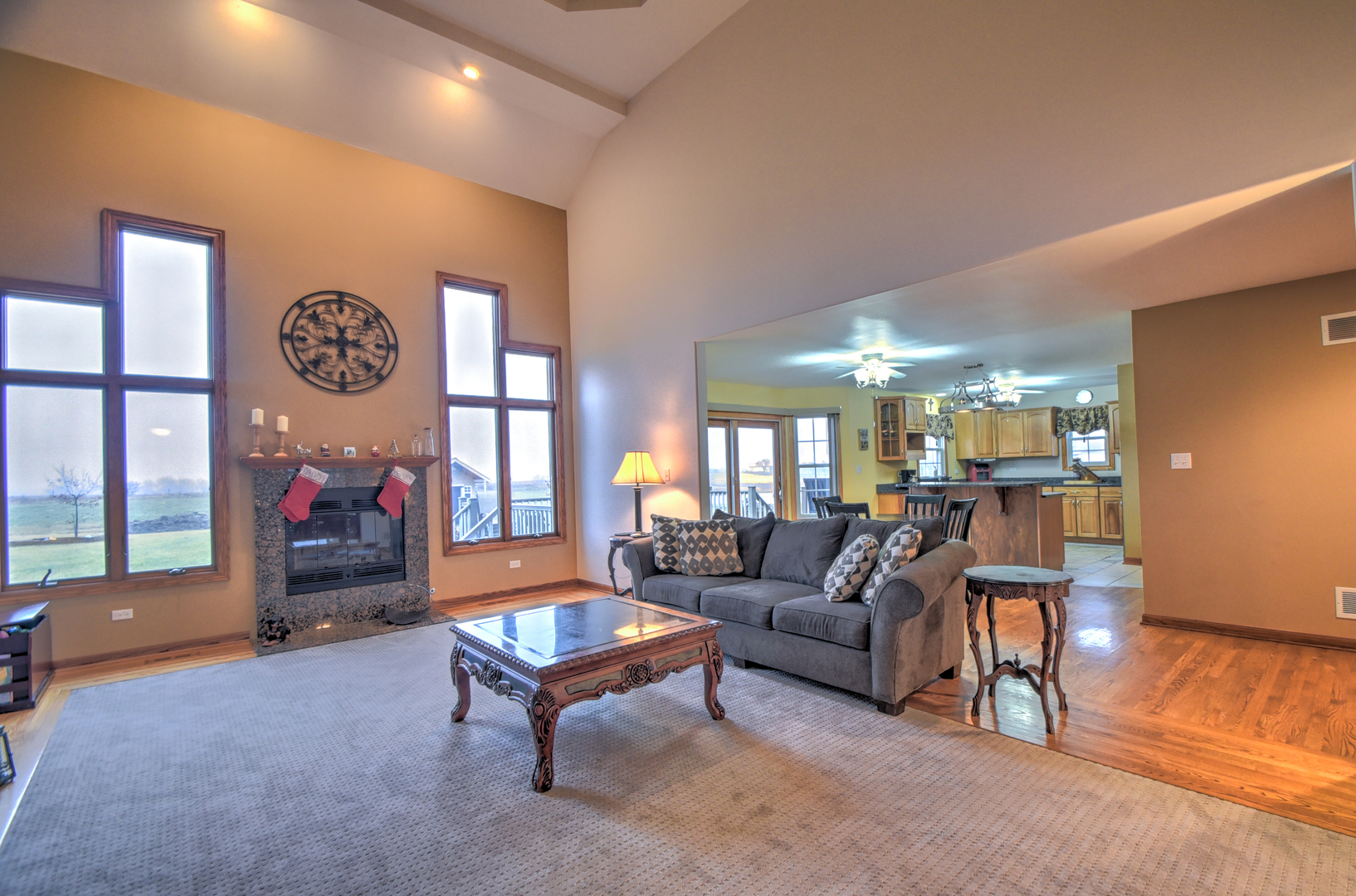 16045 Stateline Road Cedar Lake, IN 46303 - Photo 13 of 36 a living room with furniture and a gate