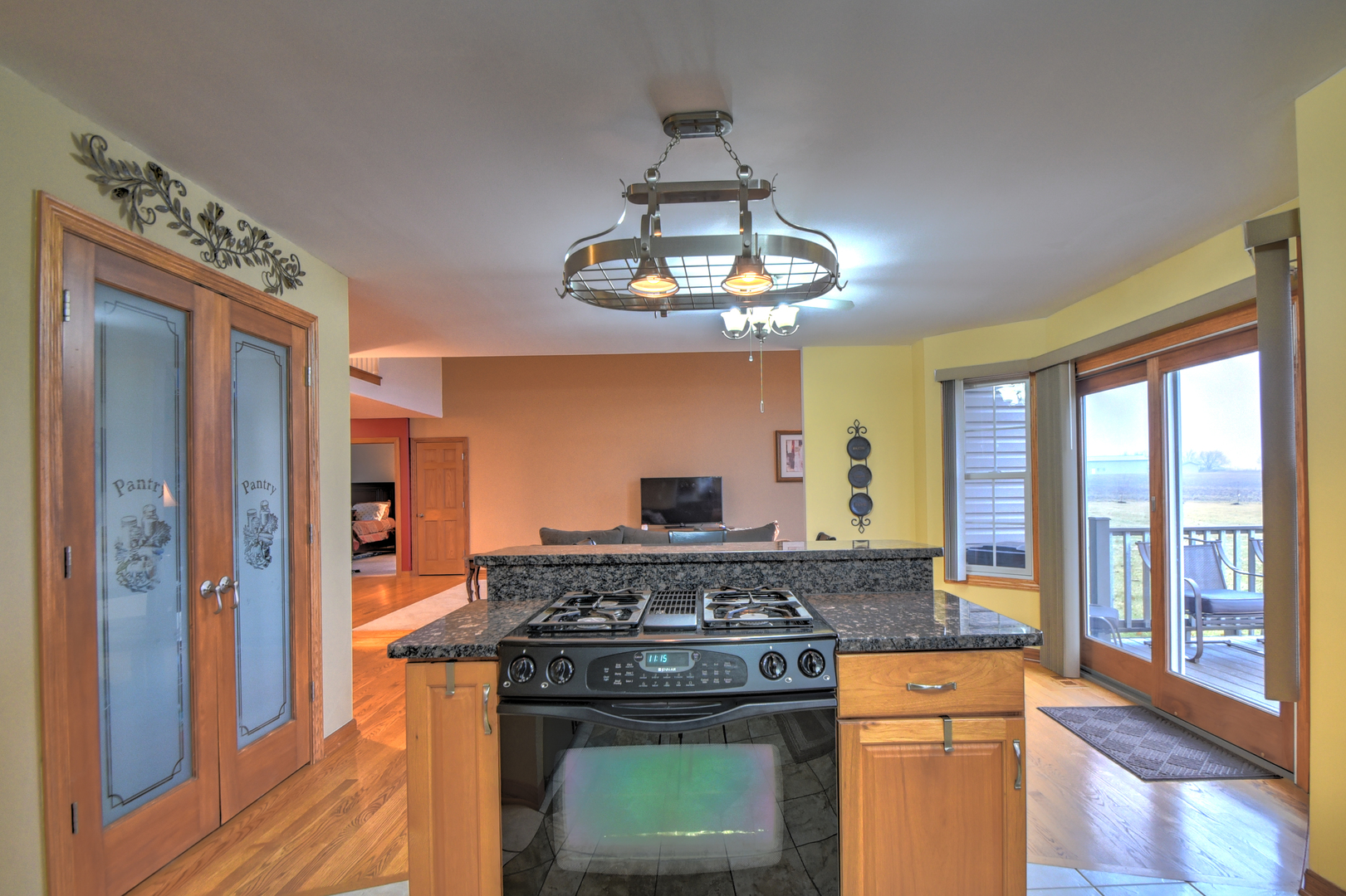 16045 Stateline Road Cedar Lake, IN 46303 - Photo 21 of 36 a kitchen with stainless steel appliances granite countertop a stove and a refrigerator