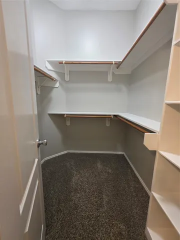 a close view of closet