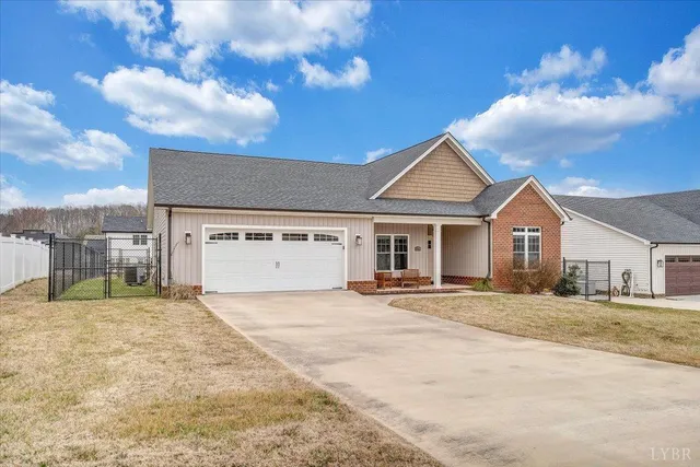 a house view with a garden space