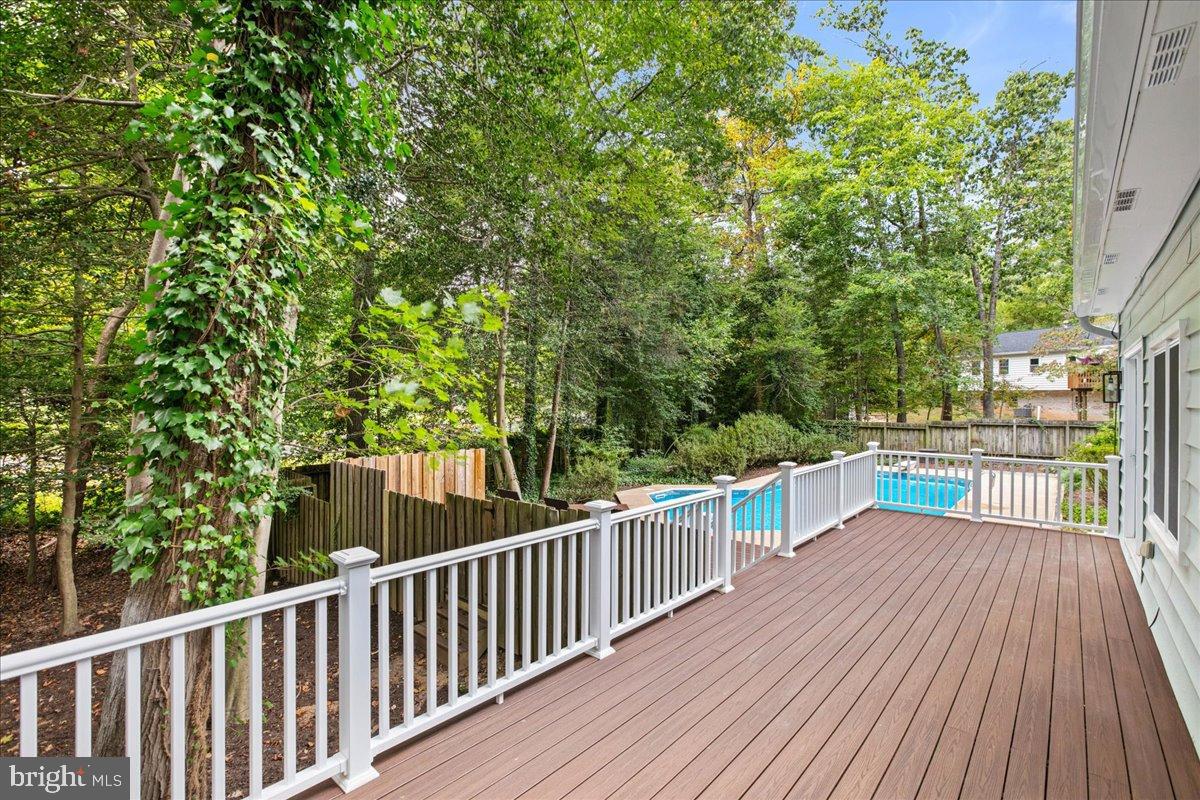 11603 Virgate Lane Reston, VA 20191 - Photo 52 of 59 Composite deck overlooking pool