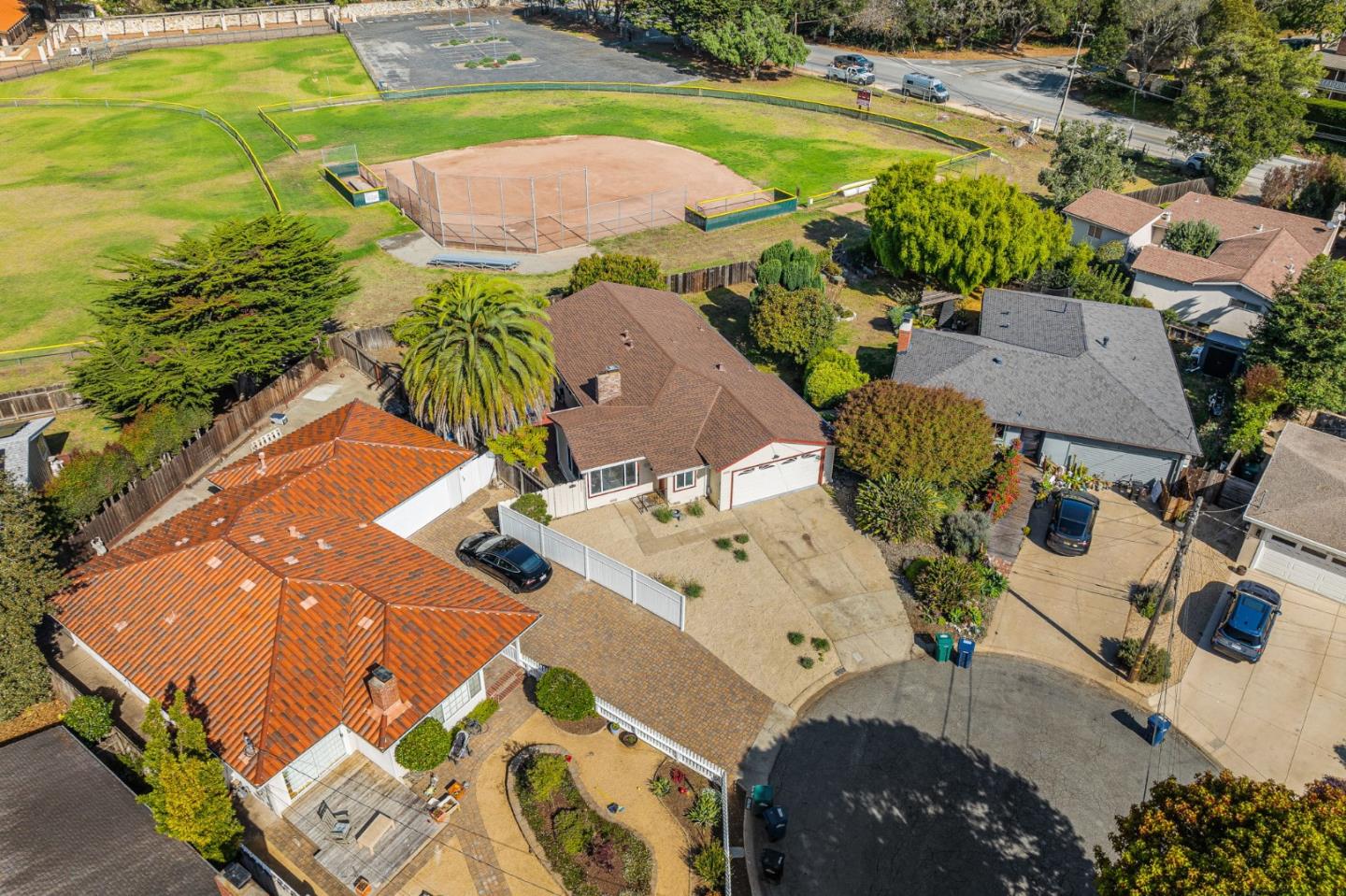 26372 Riverside Place Carmel, CA 93923 - Photo 28 of 35 an aerial view of a house with a yard and lake view