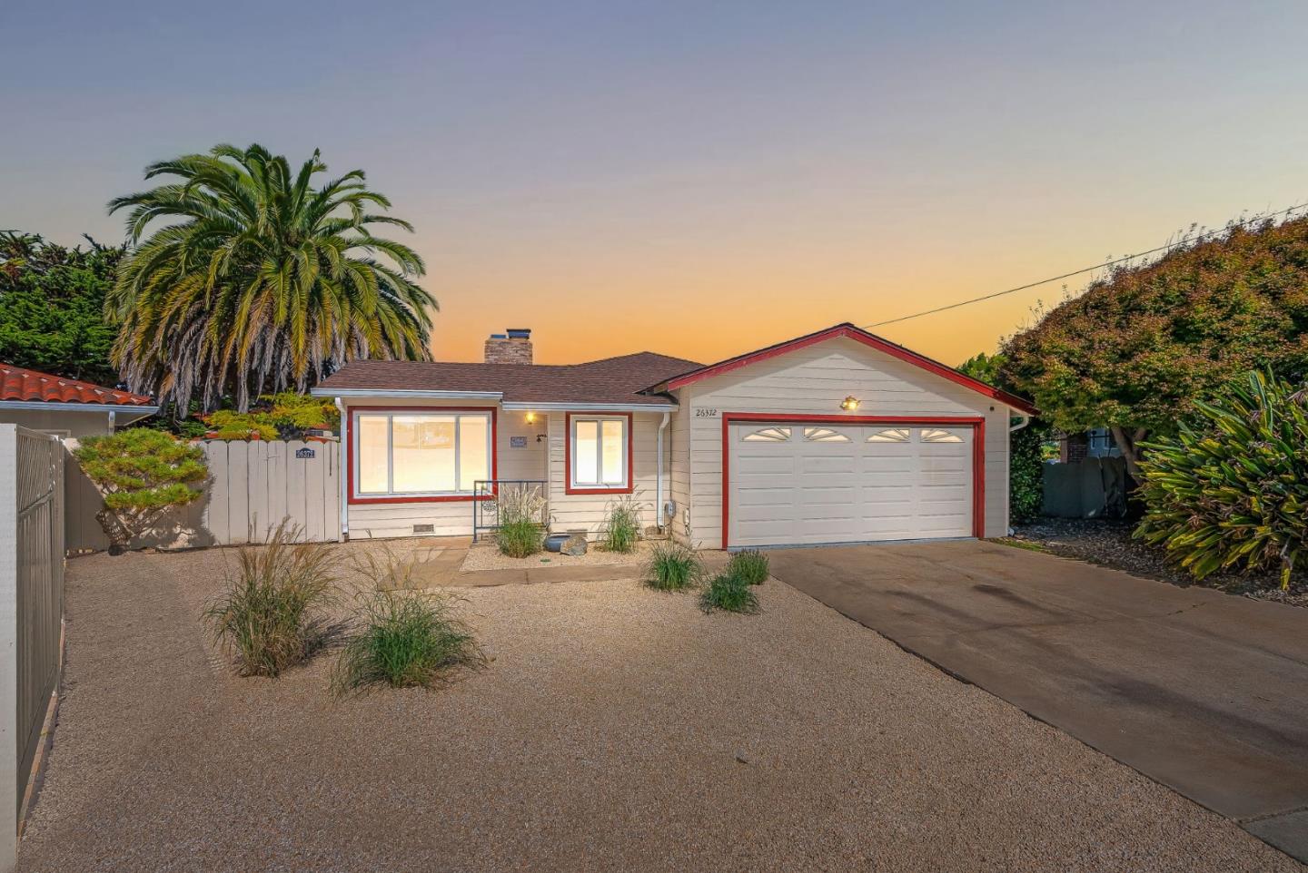 26372 Riverside Place Carmel, CA 93923 - Photo 34 of 35 a front view of a house with yard and parking