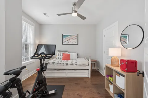 a bathroom with a sink a mirror and shower