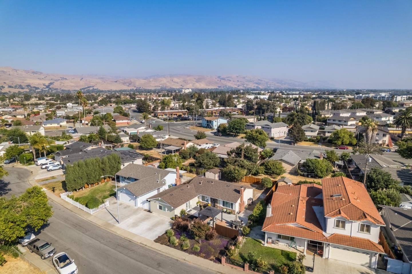 254 Uvas Street Milpitas, CA 95035 - Photo 46 of 48 an aerial view of residential houses with outdoor space