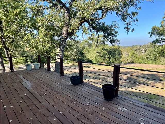 a view of a roof deck