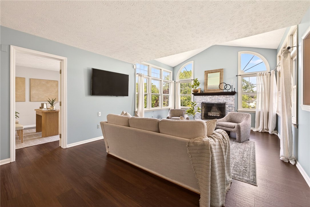 21 Wedmore Road Perinton, NY 14450 - Photo 12 of 49 Gorgeous Family Room with Wood Burning Fireplace