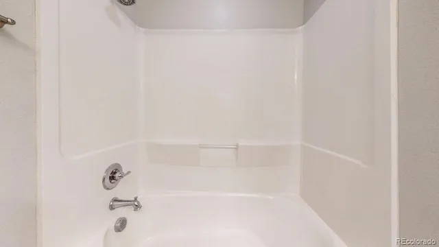 a close up of a bathtub