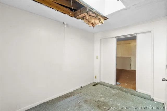 a view of an empty room