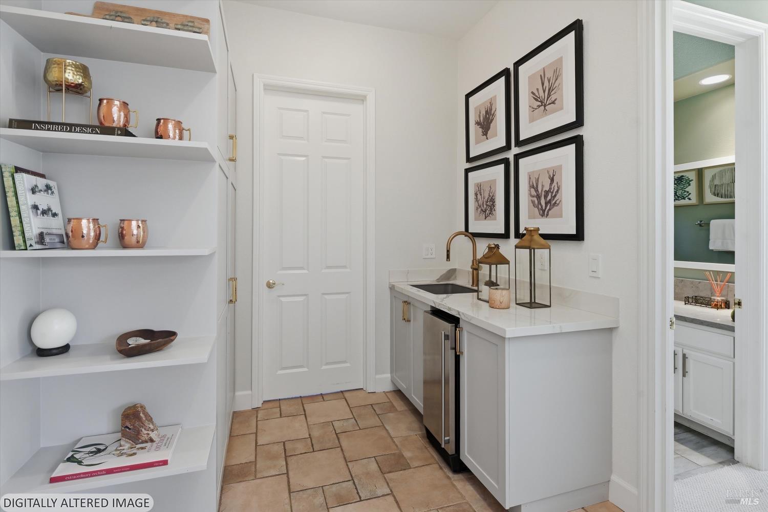 4588 Bennett Valley Road Santa Rosa, CA 95404 - Photo 47 of 88 Flower station/butlers pantry behind the kitchen.