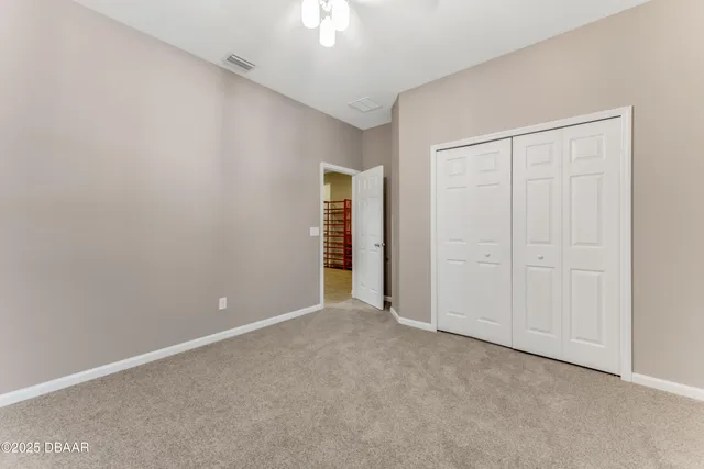 an empty room with an entryway