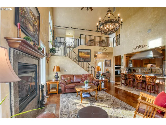 a living room filled with furniture