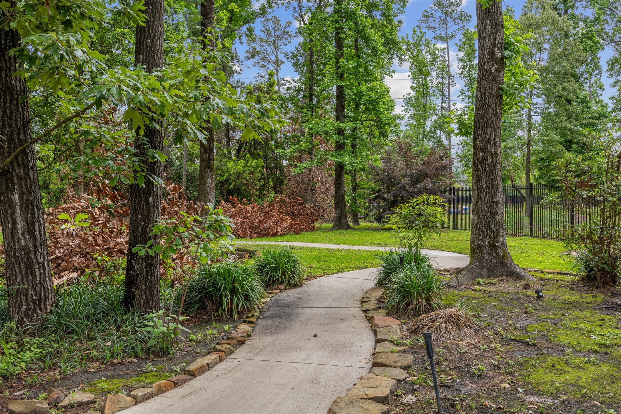 4107 Stratus Court Spring, TX 77386 - Photo 12 of 16 a view of a garden with trees