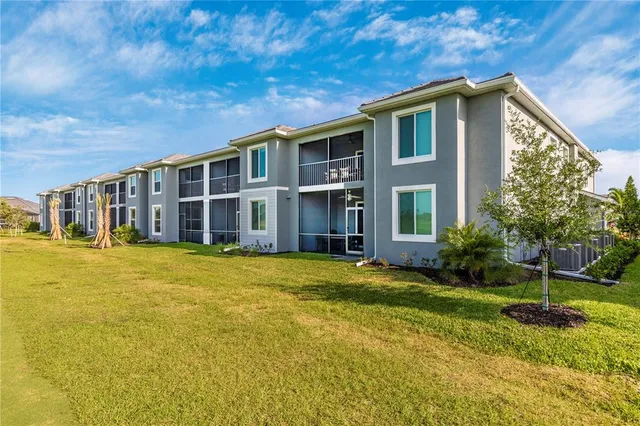 a front view of a building with street view