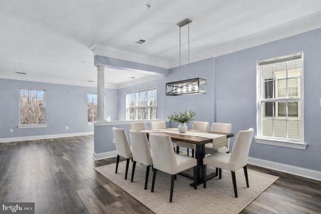 932 Orchard Ridge Drive, Unit 200 Gaithersburg, MD 20878 - Photo 14 of 51 a view of a dining room with furniture window and wooden floor