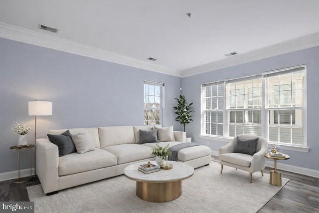 932 Orchard Ridge Drive, Unit 200 Gaithersburg, MD 20878 - Photo 5 of 51 a living room with furniture and a large window