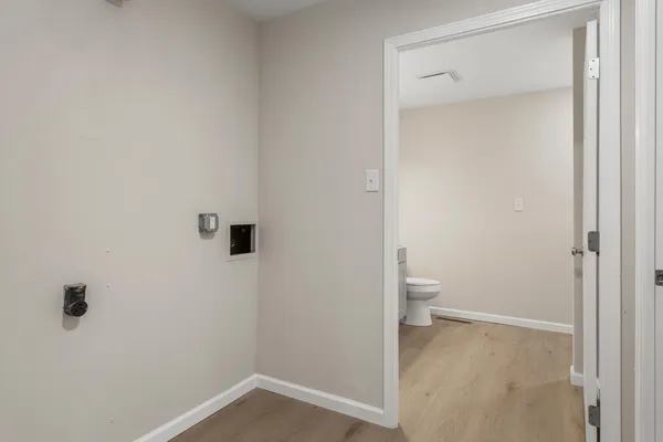 a bathroom with a toilet