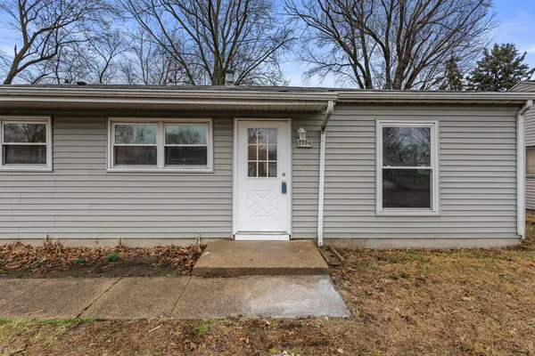 a side view of a house