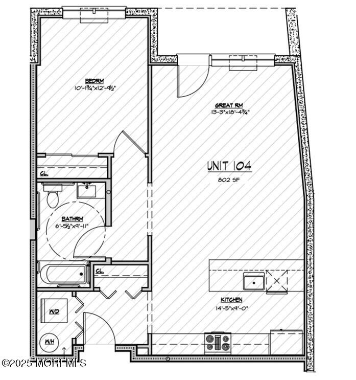 180 Morris Avenue, Unit 104 Long Branch, NJ 07740 - Photo 11 of 11 Floorplan 104