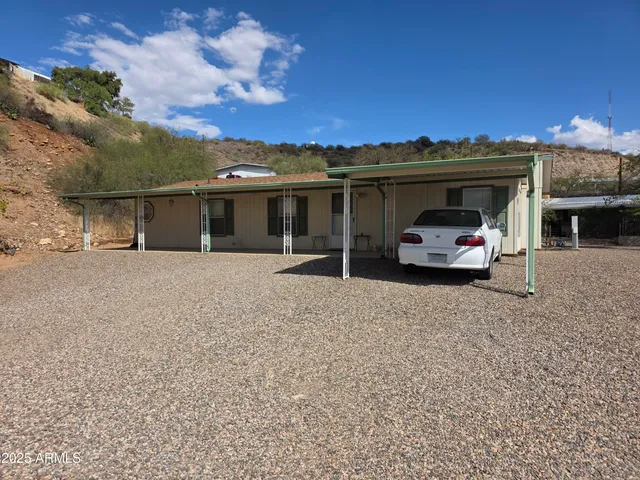 a car parked in front of house