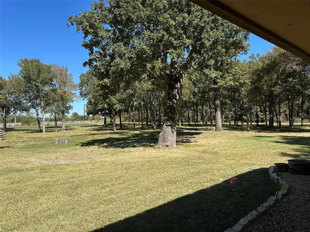 a view of road with trees
