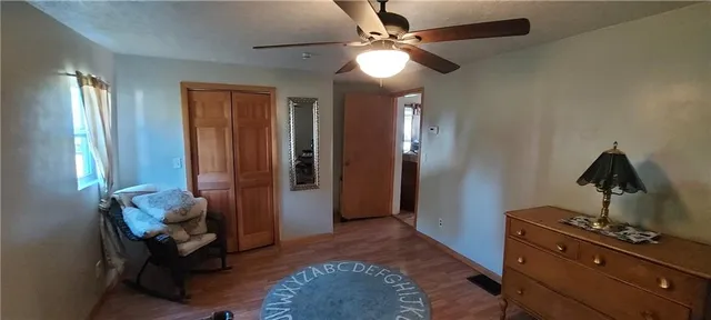 a room with furniture and window