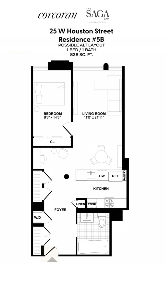 25 West Houston Street, Unit 5B Manhattan, NY 10012 - Photo 8 of 8 unknown