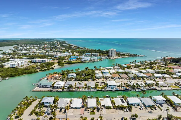 a view of a city with ocean view