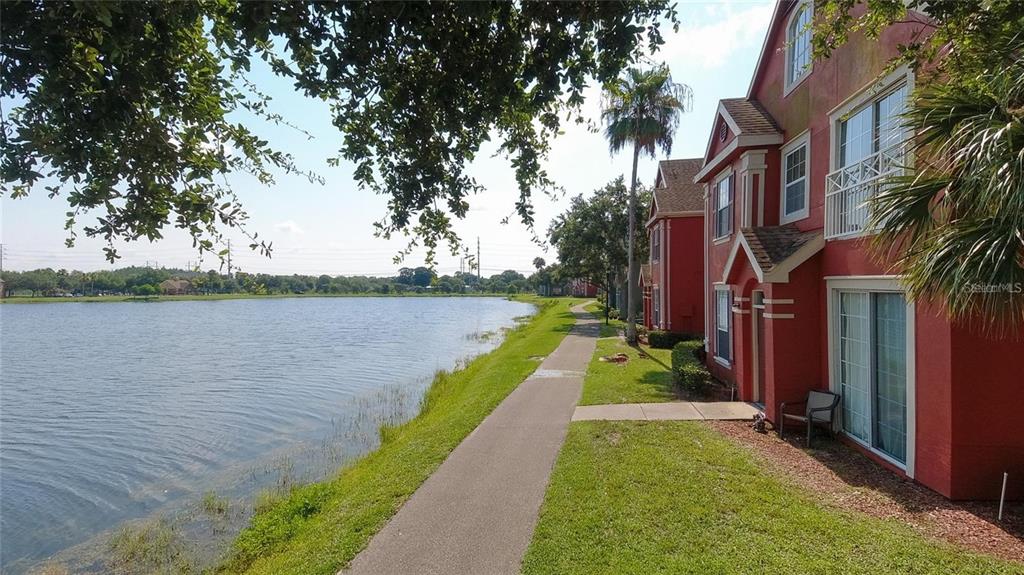 9704 Lake Chase Island Way, Unit 9704 Tampa, FL 33626 - Photo 2 of 23 a view of a lake with a large trees