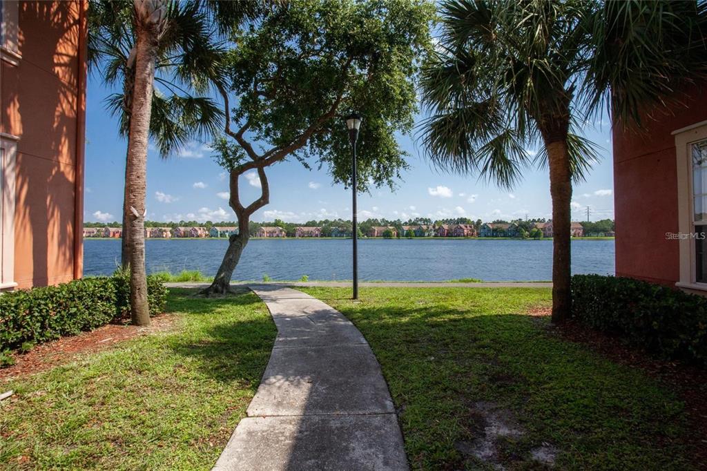 9704 Lake Chase Island Way, Unit 9704 Tampa, FL 33626 - Photo 22 of 23 a view of a garden with palm tree
