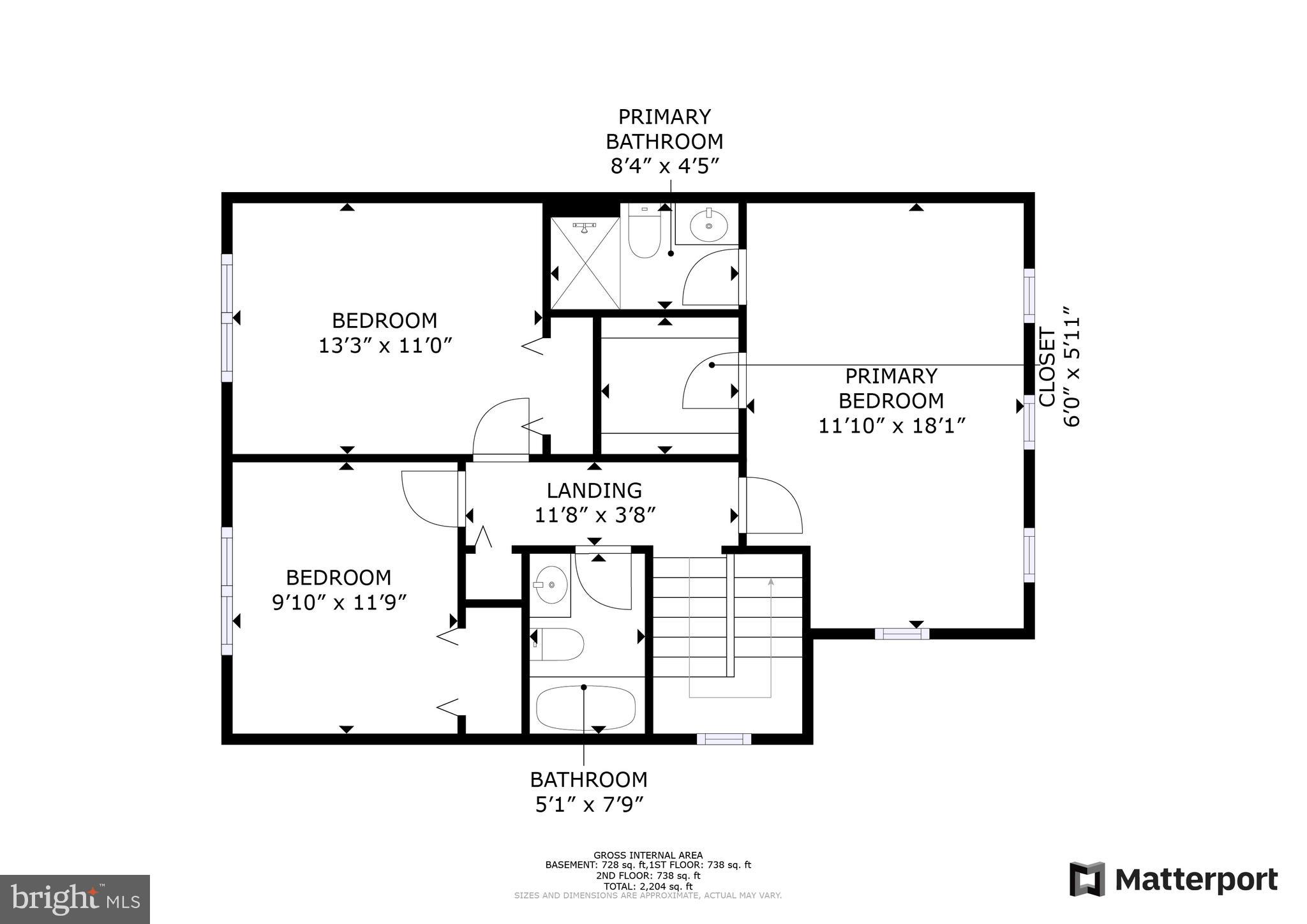 2190 Pond View Court Reston, VA 20191 - Photo 38 of 38 Floor Plan - Upper Level