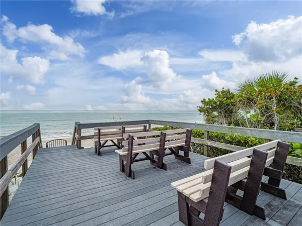 a view of an ocean beach