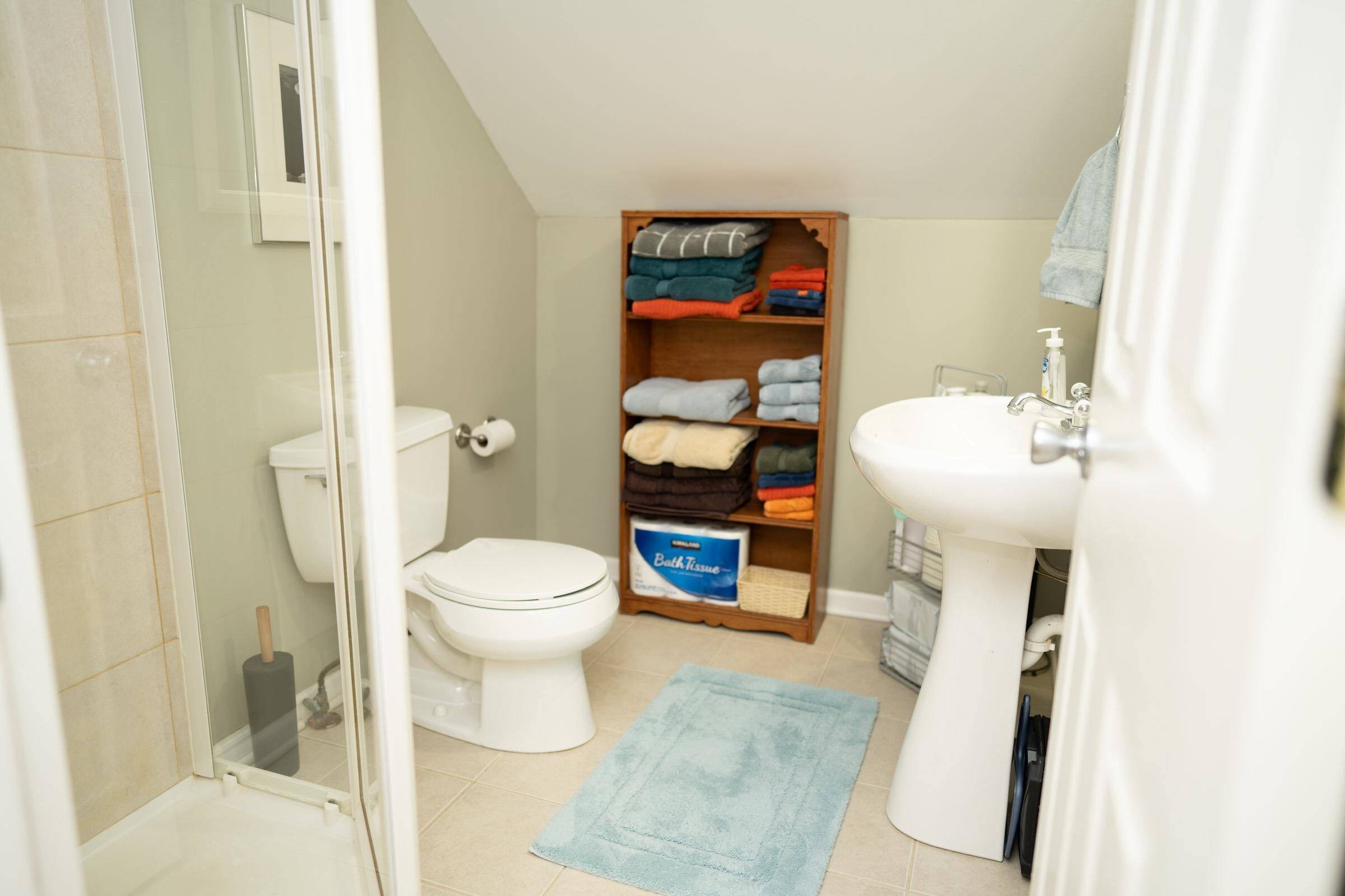 237 Rochester Road Northeast Poplar Grove, IL 61065 - Photo 19 of 28 a bathroom with a sink toilet and shower