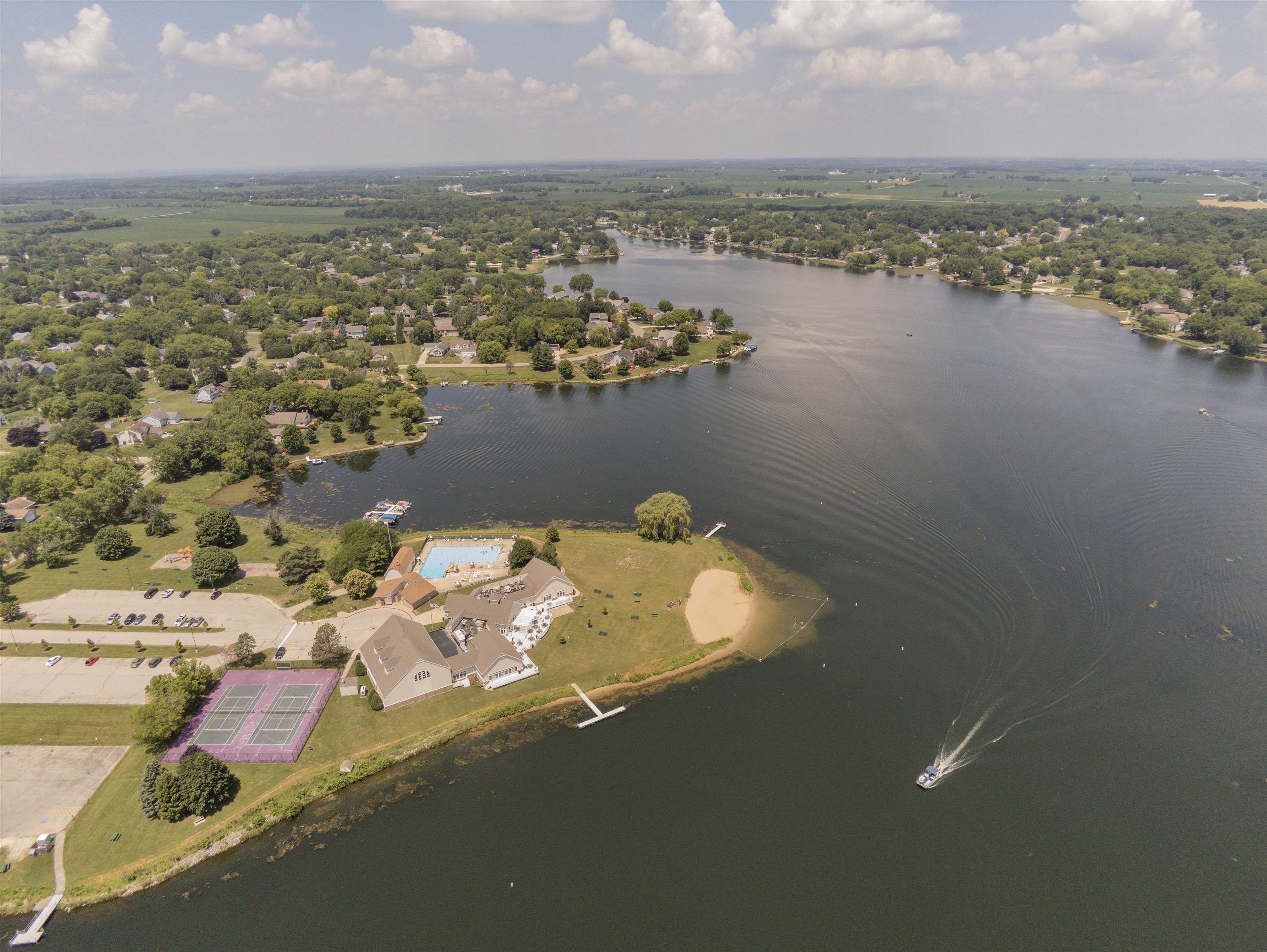 237 Rochester Road Northeast Poplar Grove, IL 61065 - Photo 20 of 28 an aerial view of ocean and residential houses with outdoor space