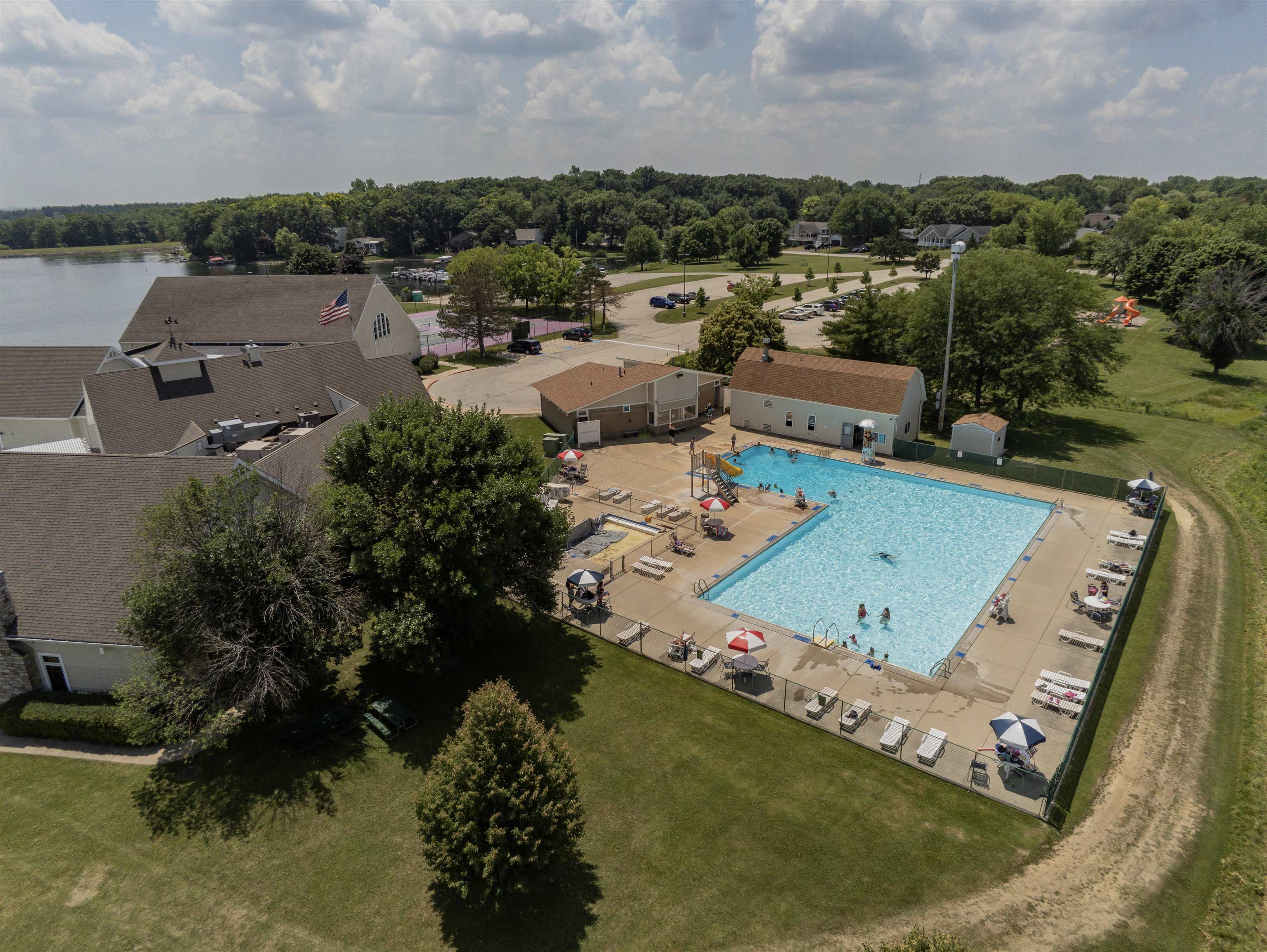 237 Rochester Road Northeast Poplar Grove, IL 61065 - Photo 22 of 28 an aerial view of a golf course with parking space
