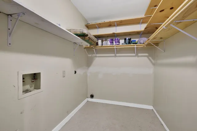 a view of storage and utility room