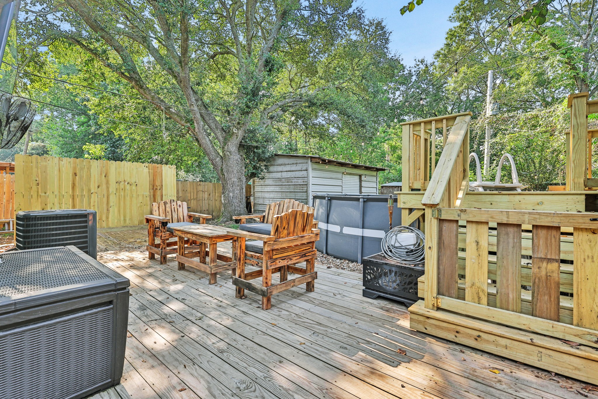 109 Jessica Street Liberty, TX 77575 - Photo 21 of 21 a view of a deck with wooden floor and fence