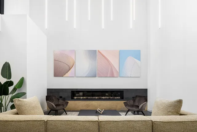 a living room with a couch