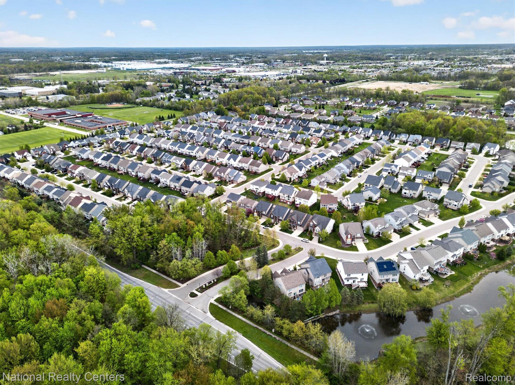 27412 Victoria Road Novi, MI 48374 - Photo 53 of 61 Aerial perspective showcasing a residential community with varied architectural styles