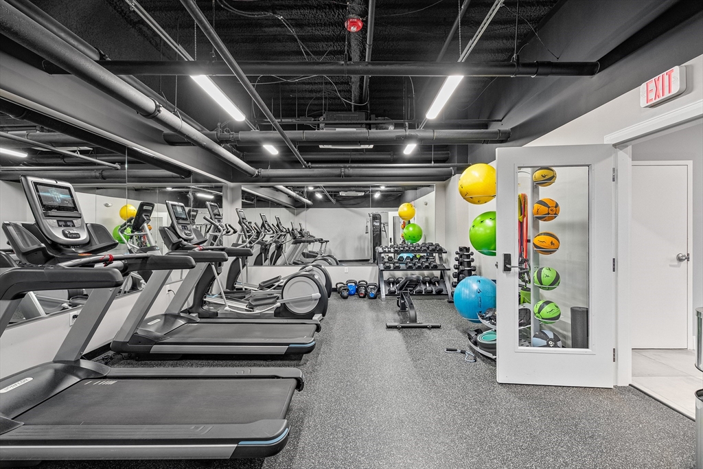 20 West Fifth Street, Unit 5E Boston, MA 02127 - Photo 31 of 42 a view of a room with gym equipment