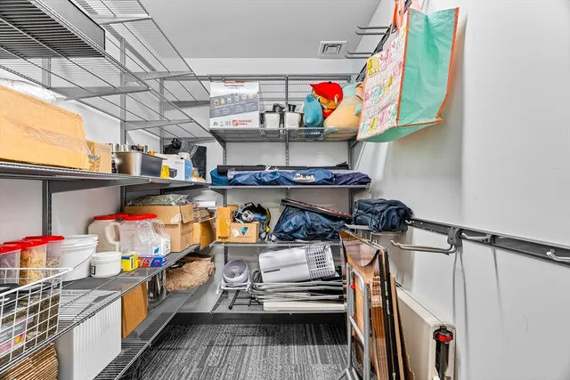 a view of a building and a street