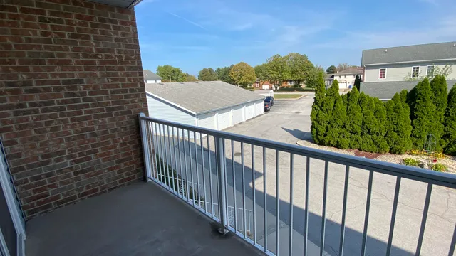 a view of a balcony