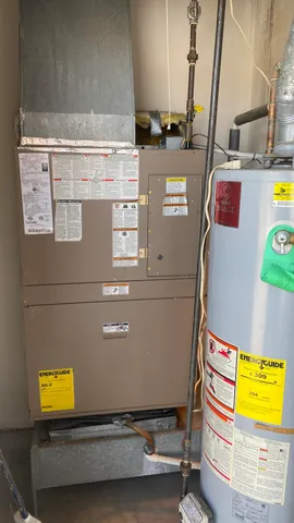 a close view of fireplace in kitchen