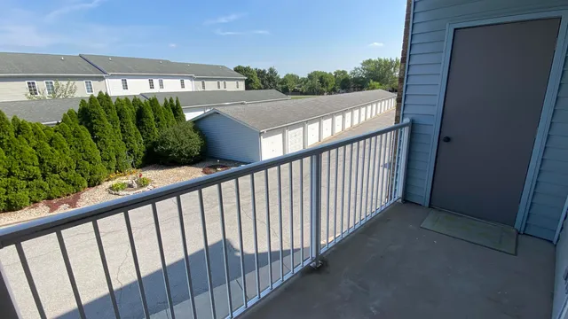 a view of a terrace with sitting area