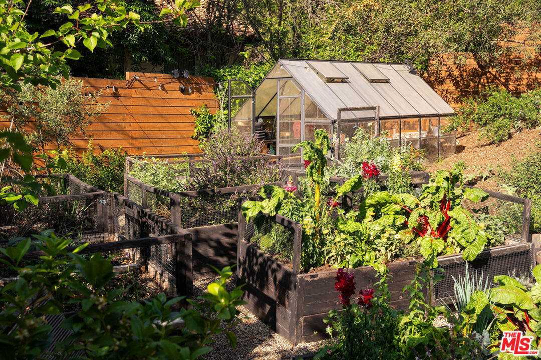258 Redwood Drive Pasadena, CA 91105 - Photo 28 of 34 an aerial view of a house with a yard and garden