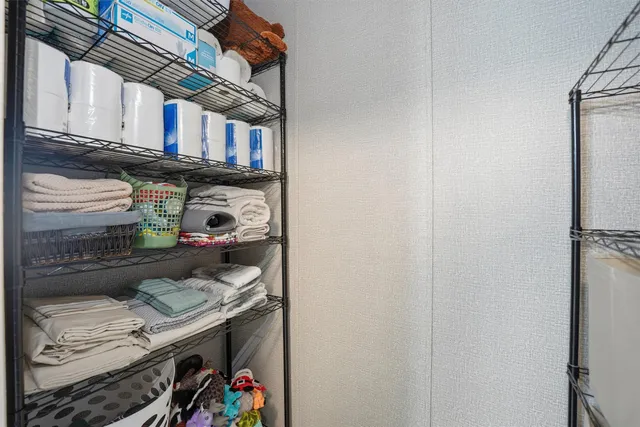 a view of storage and utility room