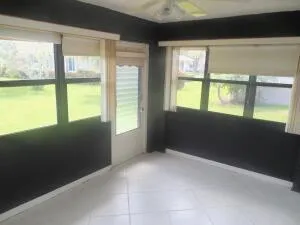 a view of an empty room and window