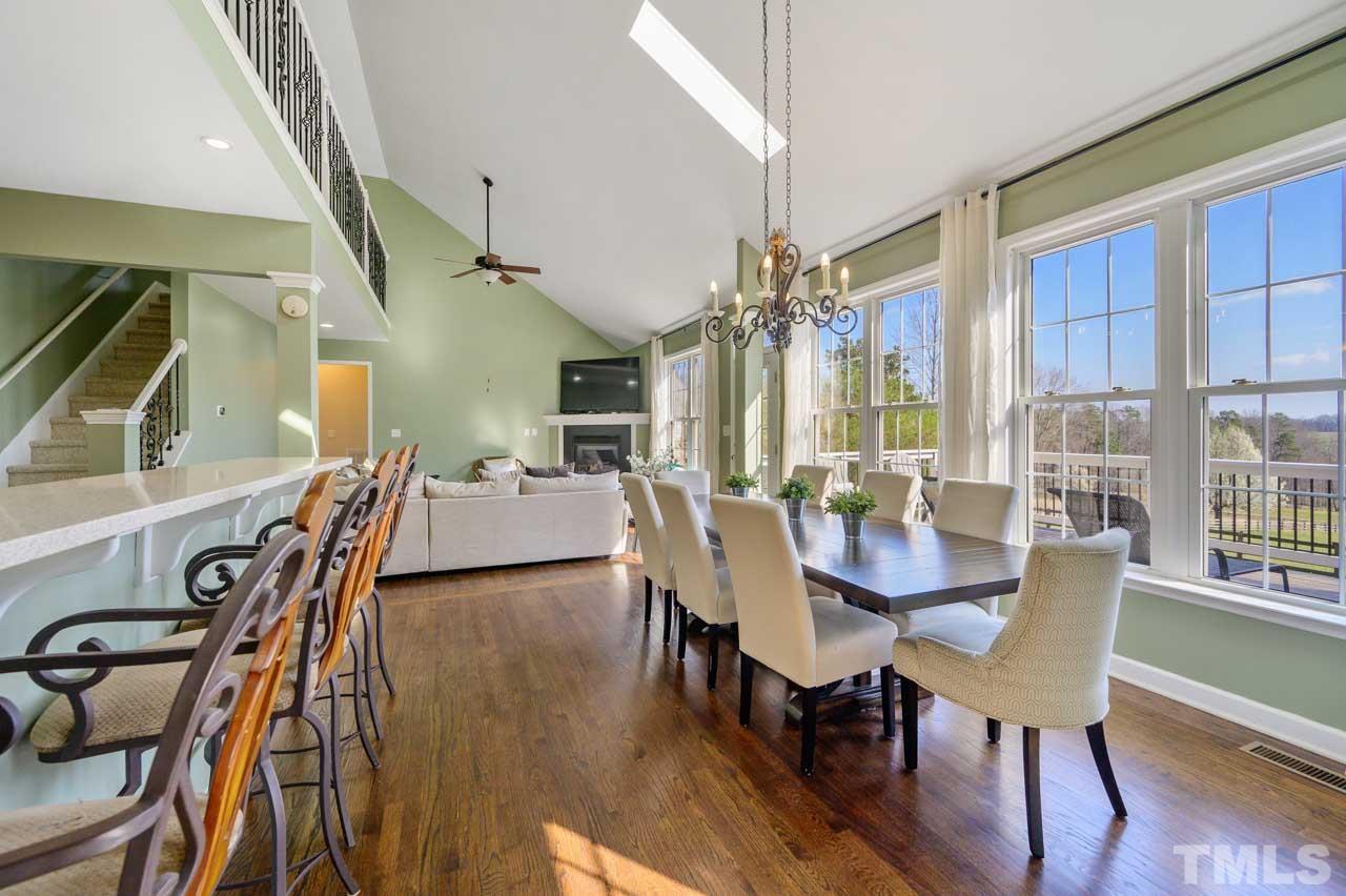 7001 New Sharon Church Road Rougemont, NC 27572 - Photo 12 of 52 a view of a dining room with furniture window and wooden floor