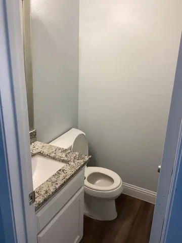 a bathroom with a toilet