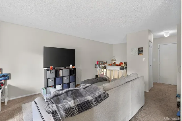 a bedroom with bed and a flat screen tv